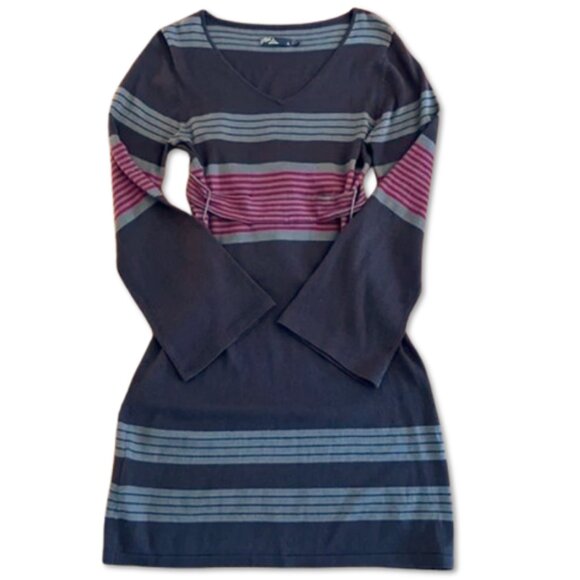 Prana Dresses & Skirts - PrAna Sydney Sweater Dress Black Grey & Pink Size Small